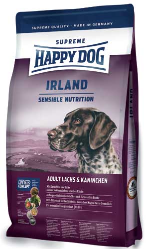 Happy Dog (Хэппи Дог) Supreme Sensible Irland. Сухой гипоаллергенный корм для собак с лососем и кроликом, 12,5 кг
